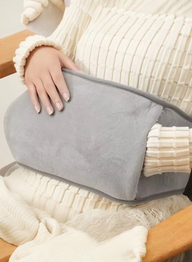 Breeze & Ripples™ Set of 1pc electric rechargeable heating water bag soft fleece cover for pain relief advanced leak proof technology fast heating with 1 pc belt for pain relief - Image 2